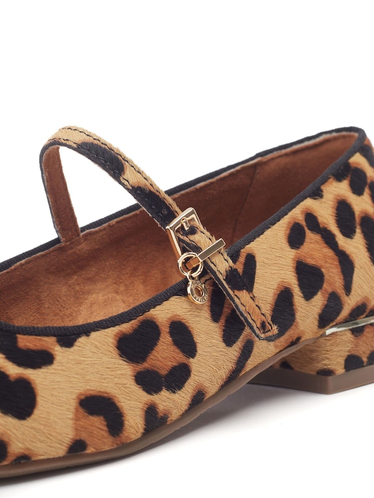 Moda in Pelle Animal Florentin Block Heel Maryjane Shoes - Image 4 of 4