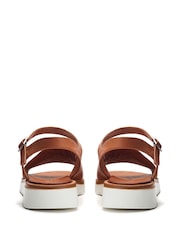 Moda in Pelle Moire Asymmetric Flexi Leather Sandals - Image 4 of 5