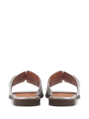 Moda in Pelle Liatris Woven Square Toe Leather Sandal - Image 3 of 5