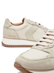 Белый - Moda in Pelle Eager Runner Style Leather White Trainers - Изображение 5 из 5