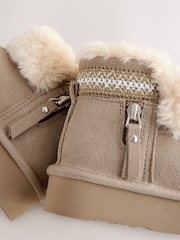 Mink Brown Water Repellent Suede Pull on Boots - Image 5 of 5