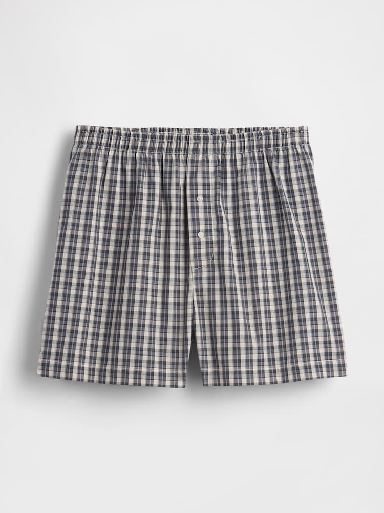 Gap Navy Blue 100% Cotton Short Pyjama Bottoms - Image 1 of 2 Gap Navy Blue 100% Cotton Short Pyjama Bottoms - Image 1 of 2