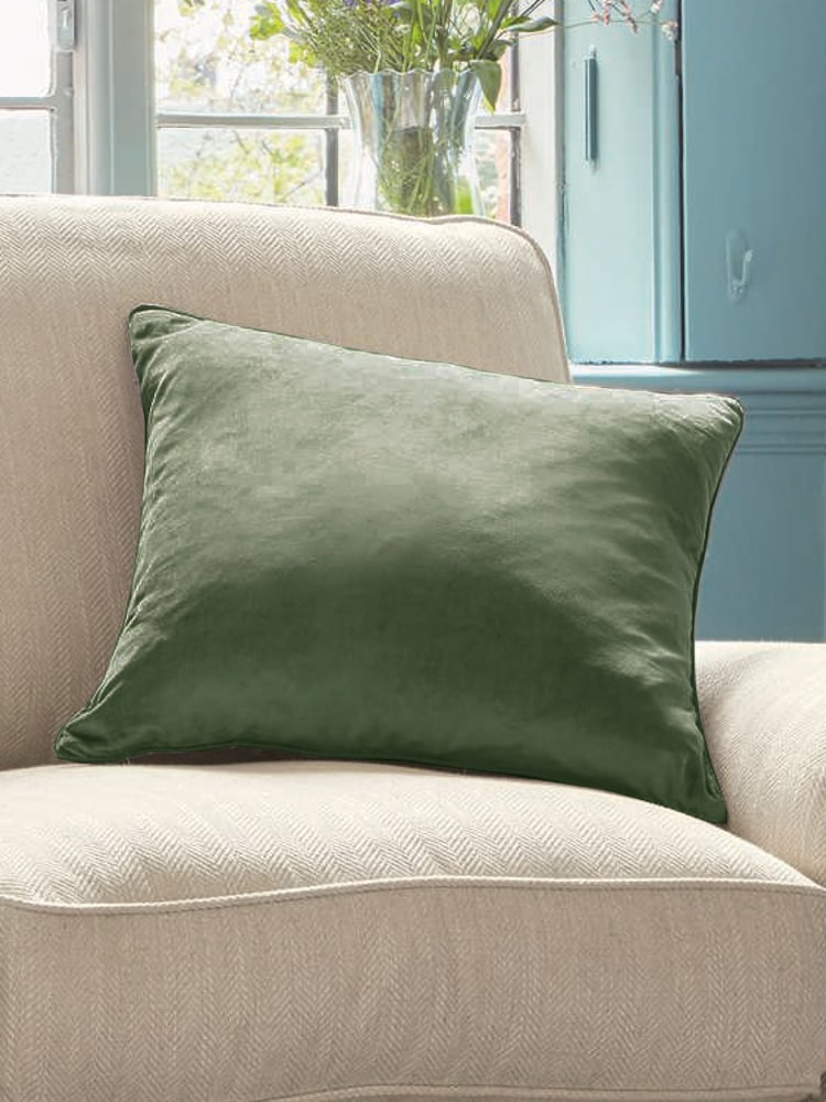 Laura Ashley Ivy Green Nigella Cushion - Image 1 of 4 Laura Ashley Ivy Green Nigella Cushion - Image 1 of 4
