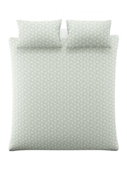 Laura Ashley Duckegg Green Tatton 200 Thread Count Duvet Cover and Pillowcase Set - Image 4 of 7