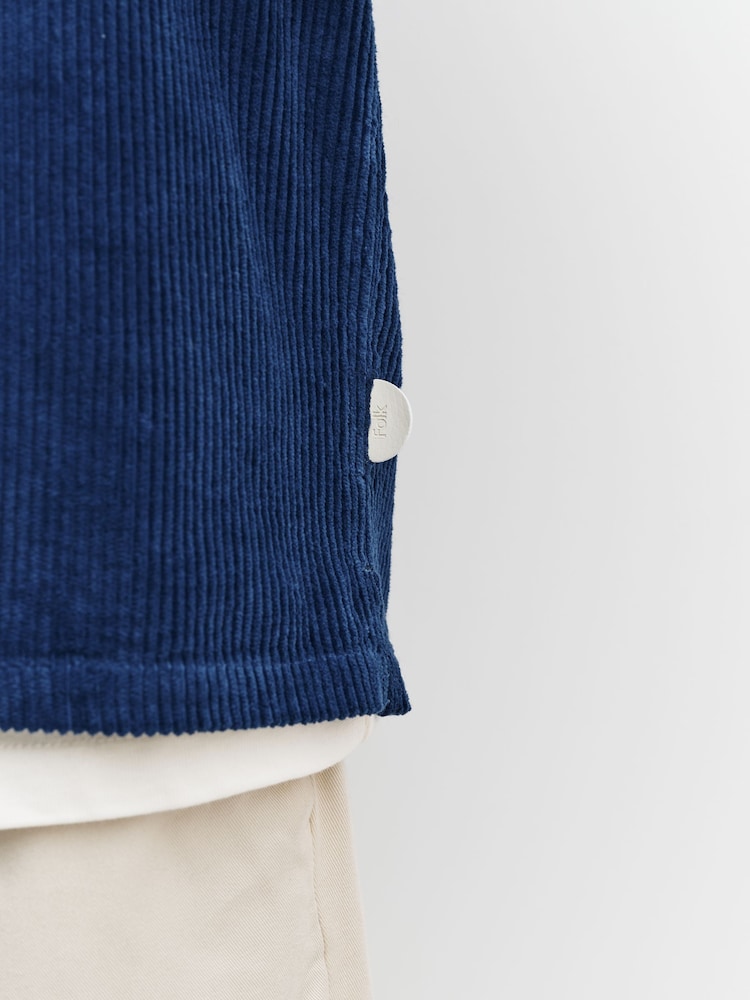 Folk Blue Patch Chunky Cord Overshirt - Image 7 of 7 Folk Blue Patch Chunky Cord Overshirt - Image 7 of 7