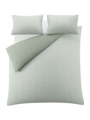 Laura Ashley Sage Sweet Alyssum Duvet Cover and Pillowcase Set - Image 4 of 6
