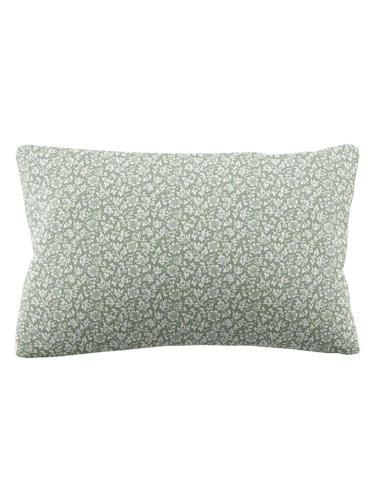 Laura Ashley Sage Sweet Alyssum Duvet Cover and Pillowcase Set - Image 6 of 6