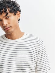 Folk Natural Short Sleeve Textured Stripe T-Shirt - Image 5 of 5