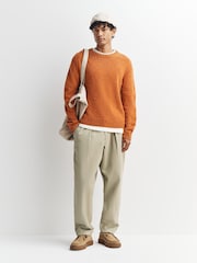 Folk Orange Chain Crew Jumper - Image 2 of 5