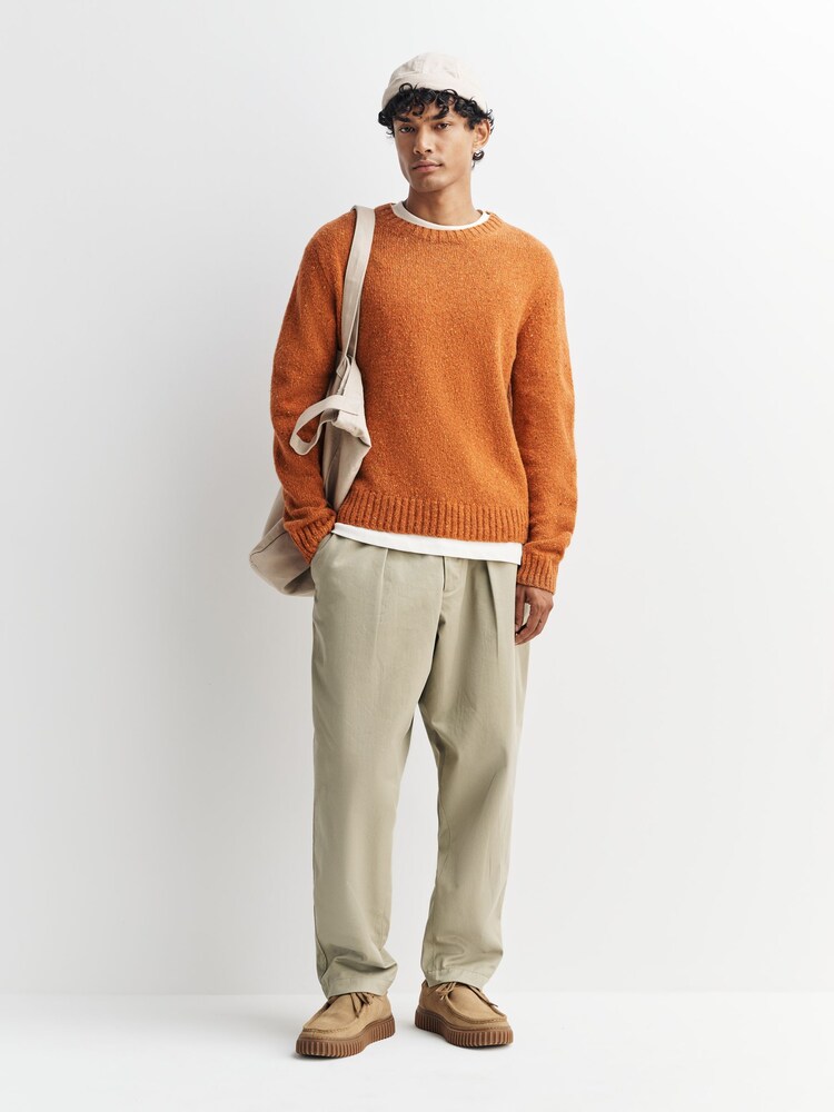 Folk Orange Chain Crew Jumper - Image 2 of 5 Folk Orange Chain Crew Jumper - Image 2 of 5