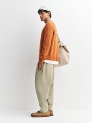 Folk Orange Chain Crew Jumper - Image 4 of 5