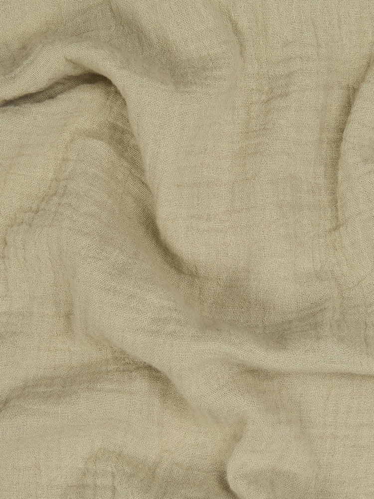MORI Sage Green 100% Cotton Muslin Frilled Trousers - Image 2 of 2