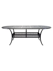Charles Bentley 7 Piece Black Cast Aluminium Garden Bistro Set - Image 2 of 5