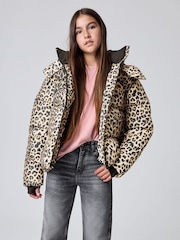 smALLSAINTS Leopard Underground Padded Coat - Image 3 of 18