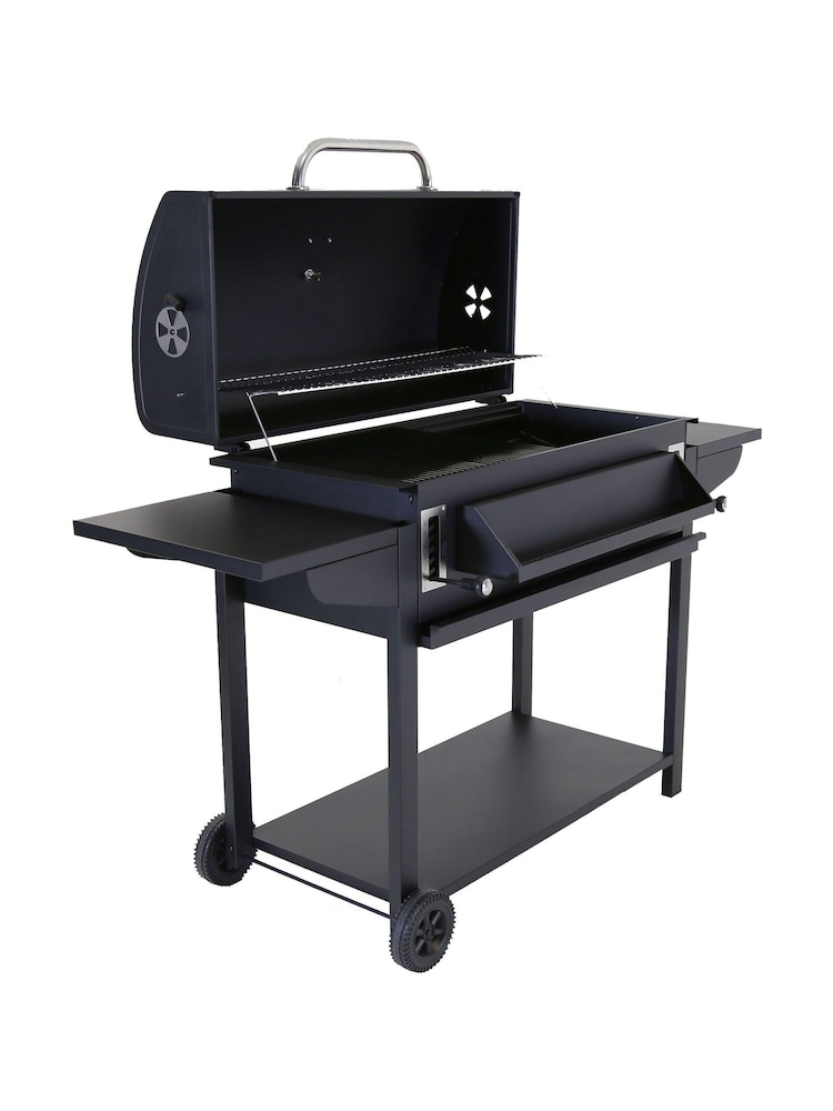 Charles Bentley Black Deluxe Charcoal BBQ Gril - Image 6 of 6