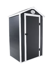 Charles Bentley Grey 4.4ft x 3.3ft Plastic Garden Shed - Image 3 of 6