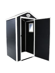 Charles Bentley Grey 4.4ft x 3.3ft Plastic Garden Shed - Image 6 of 6