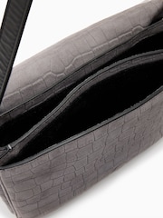 AllSaints Grey Ondine Shoulder Bag - Image 4 of 6