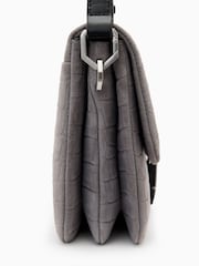 AllSaints Grey Ondine Shoulder Bag - Image 5 of 6