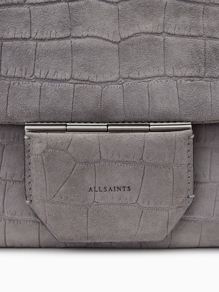 AllSaints Grey Ondine Shoulder Bag - Image 6 of 6