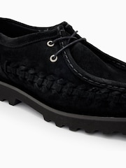 AllSaints Black Skiff Woven Shoes - Image 4 of 4