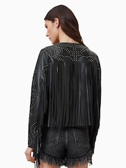 AllSaints Black Asta Jacket - Image 2 of 8