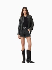 AllSaints Black Asta Jacket - Image 3 of 8