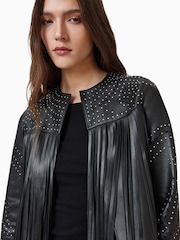 AllSaints Black Asta Jacket - Image 4 of 8