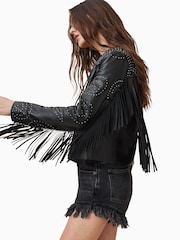 AllSaints Black Asta Jacket - Image 5 of 8