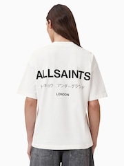 AllSaints White Underground Etta 100% Organic Cotton T-Shirt - Image 2 of 7