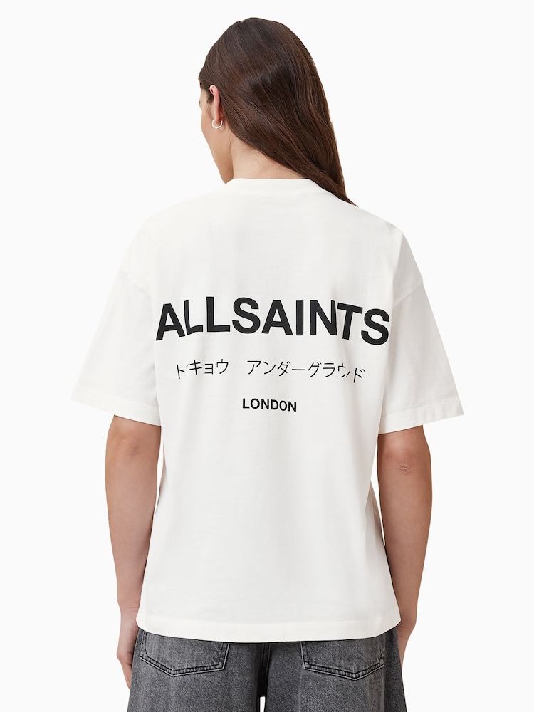 أبيض - تيشرت Etta من القطن بتصميم Undergound من AllSaints - صورة 2 من 7 أبيض - تيشرت Etta من القطن بتصميم Undergound من AllSaints - صورة 2 من 7
