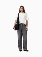 AllSaints White Underground Etta 100% Organic Cotton T-Shirt - Image 3 of 7
