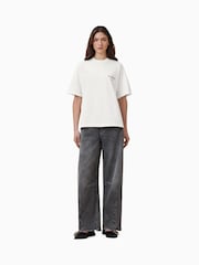 AllSaints White Underground Etta 100% Organic Cotton T-Shirt - Image 4 of 7