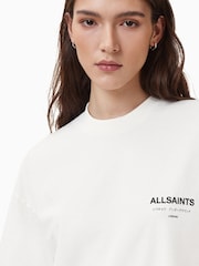AllSaints White Underground Etta 100% Organic Cotton T-Shirt - Image 5 of 7