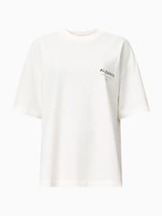 AllSaints White Underground Etta 100% Organic Cotton T-Shirt - Image 7 of 7