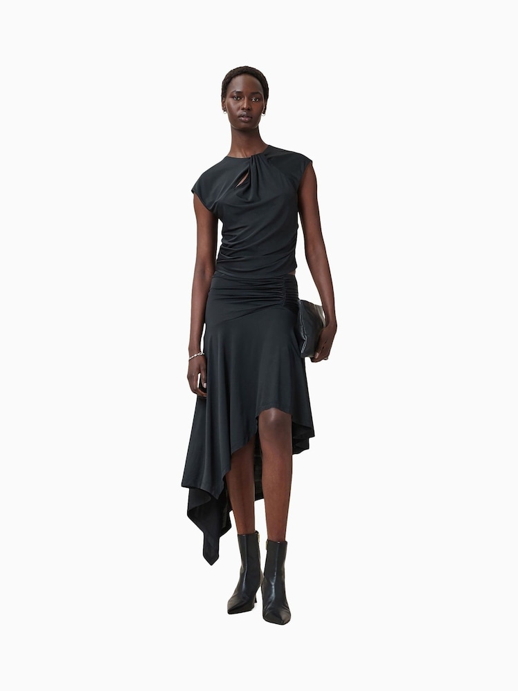 AllSaints Black Annalie Top - Image 1 of 9