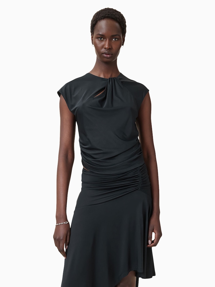 AllSaints Black Annalie Top - Image 2 of 9
