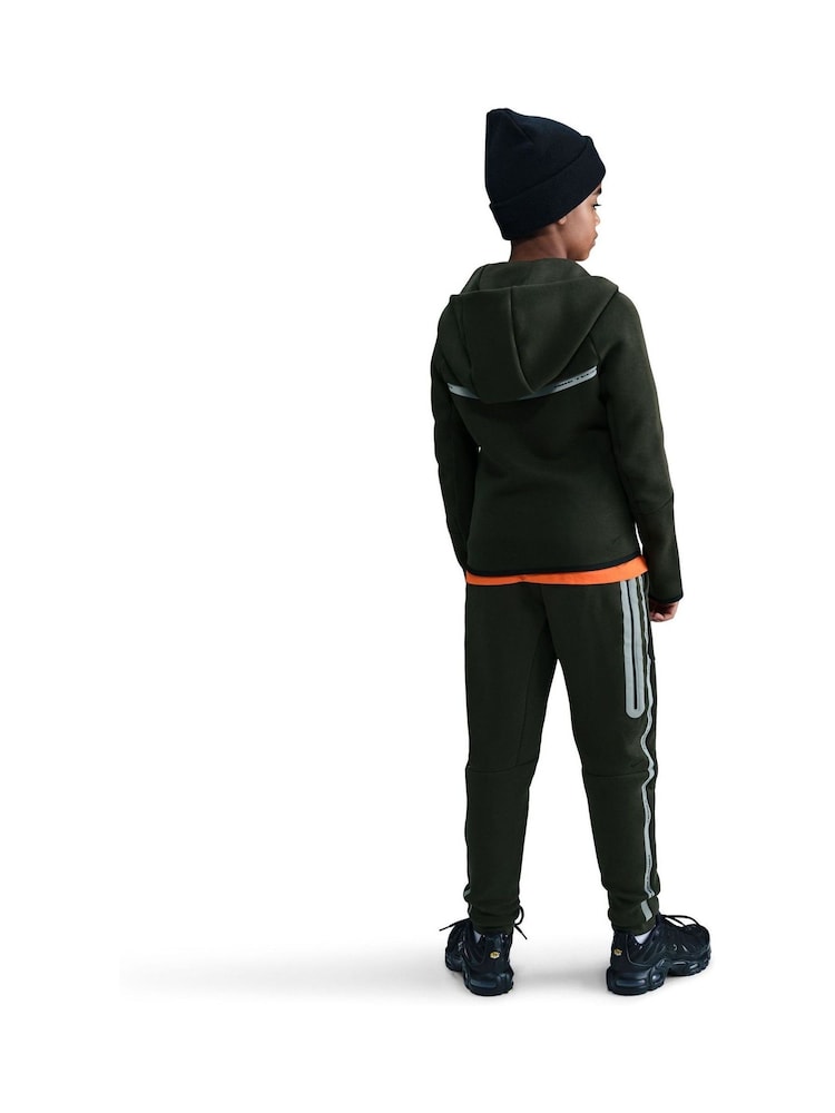 Nike Green Tech Fleece Reflective Joggers - Image 2 of 6 Nike Green Tech Fleece Reflective Joggers - Image 2 of 6