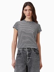 Blanco - AllSaints Anna Snake Print T-Shirt - Imagen 1 de 1