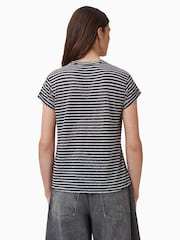 AllSaints White Anna Snake Print T-Shirt - Image 2 of 7