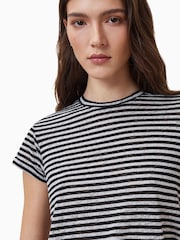 AllSaints White Anna Snake Print T-Shirt - Image 6 of 7