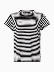 AllSaints White Anna Snake Print T-Shirt - Image 7 of 7