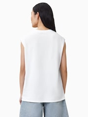 AllSaints White Sunnies Brooke 100% Organic Cotton Tank - Image 5 of 6