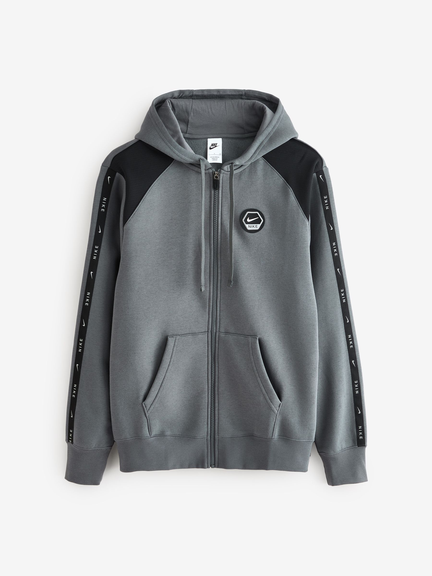 black and grey hoodie nike