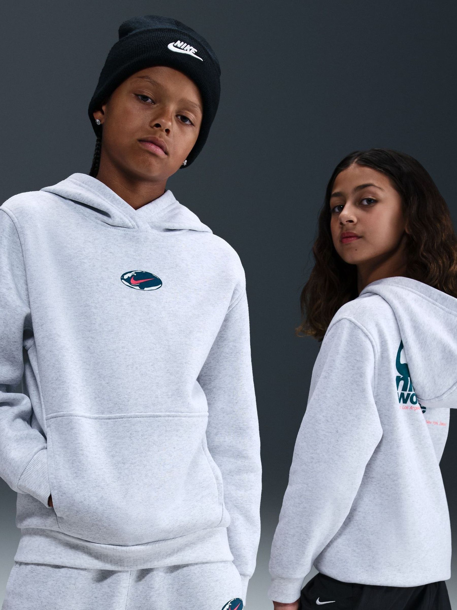 Buy Nike Grey Birch Heather Hoodie from the Next UK online shop