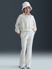 Nike Soft Pearl Sportswear Cosy Fleece Wide Leg Joggers - Image 1 of 5