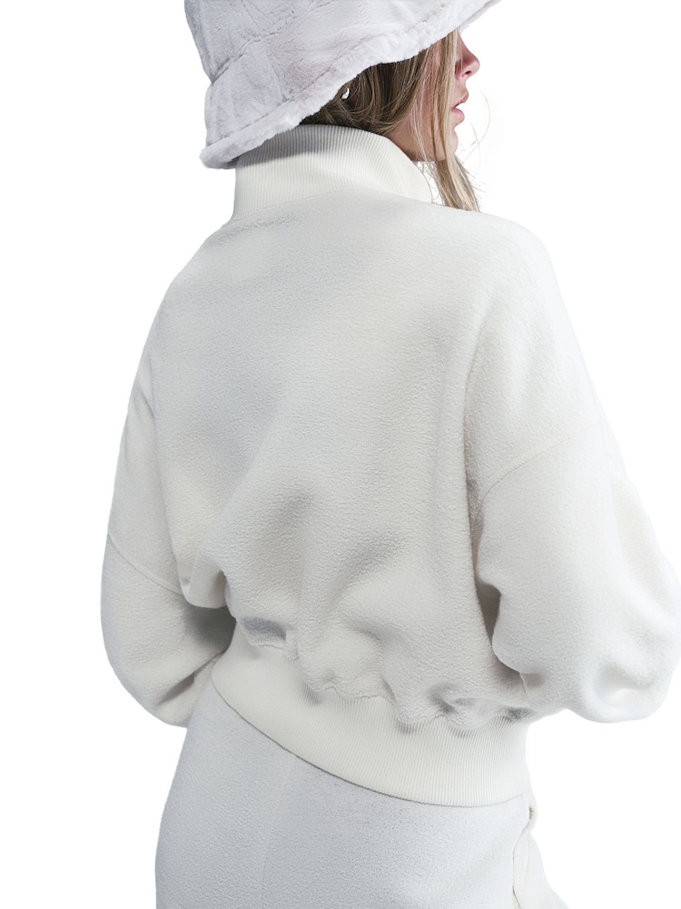 Nike Soft Pearl Sportswear Long Sleeve Cosy Fleece Half Fleece - Image 10 of 10