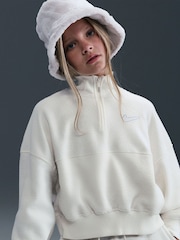 Nike Soft Pearl Sportswear Long Sleeve Cosy Fleece Half Fleece - Image 3 of 10