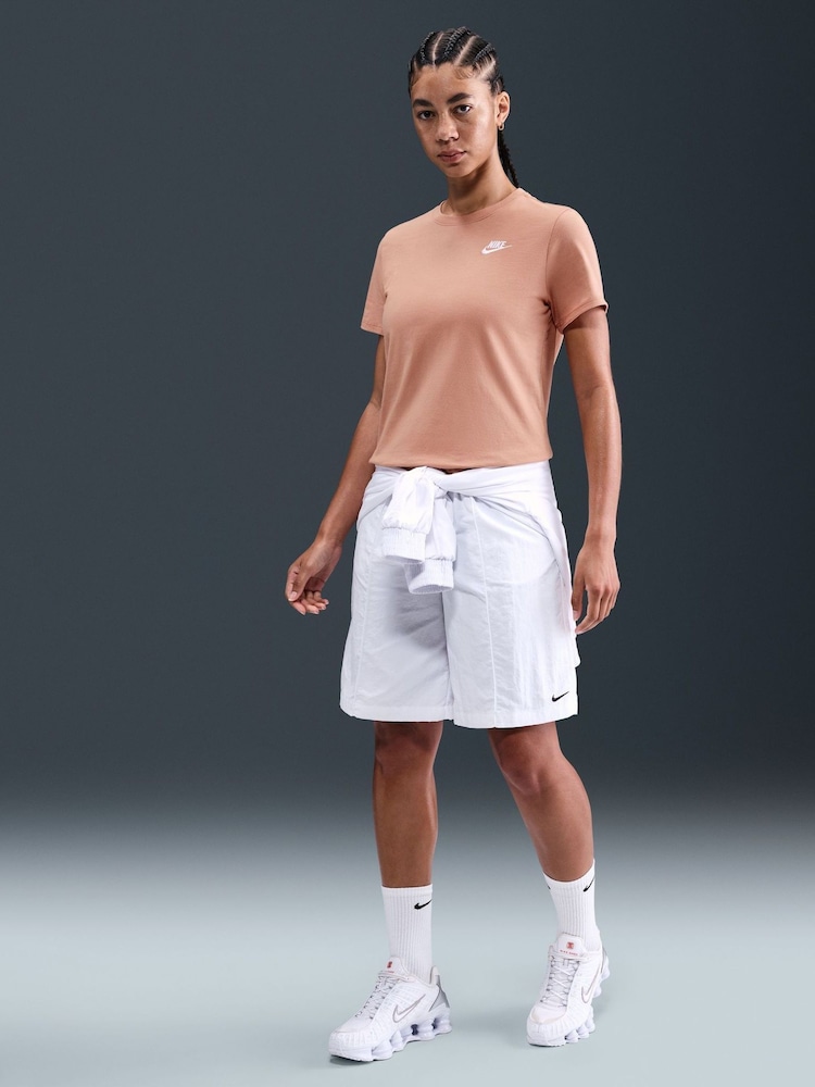 Nike Red Sportswear Club Essentials T-Shirt - Image 1 of 5