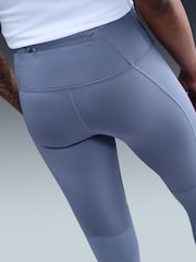 Nike World Indigo Blue Tempo Reflective DriFIT 7/8ths Leggings - Image 4 of 8